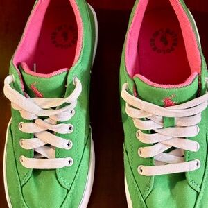 Polo by Ralph Lauren Green and Pink Sneakers